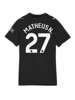 Billige Manchester City Matheus Nunes #27 Bortedrakt Dame 2025-26 Kortermet